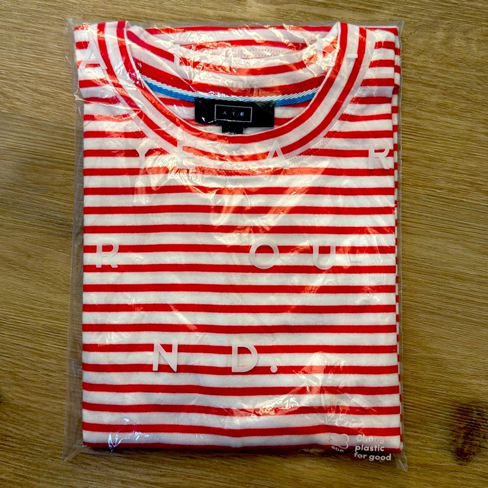 AYR NWT STILL SEALED XS🔴⚪️ The French Fry Long Sleeve Tee